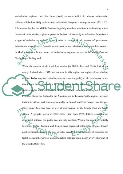 How Do Authoritarianism and Sultanism Differ, Which Type of Authoritarianism Defines Arab Monarchies