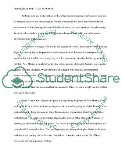 Tensions between Conservation and Sustainability and the Importance of Space and Place to New Mexicans