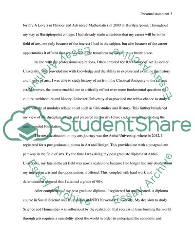 Why I Want to Pursue Masters of Arts and Politics