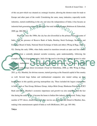 Growth of Asian Cities