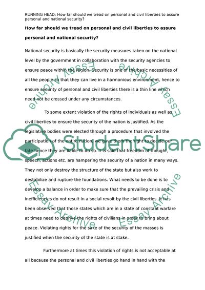 Personal and National Security