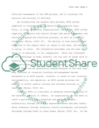 Radio Frequency Identification