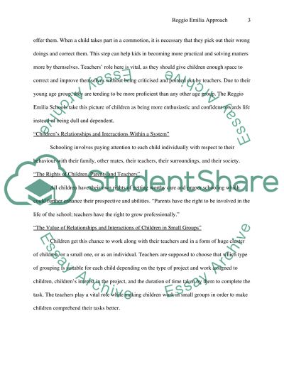 Reggio Emilia Approach