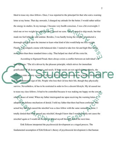 Theoretical Analysis of My Psychosocial Development