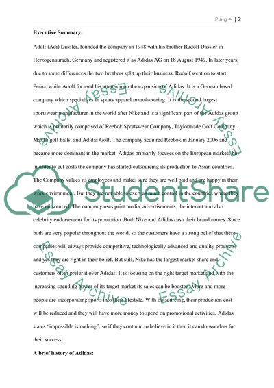 Developing a Comprehensive Marketing Plan for Adidas