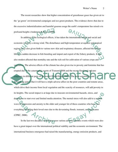 Negative Effects of Climate