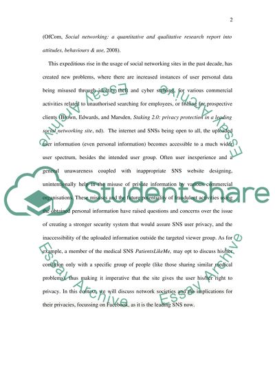 Network Societies and the Implications for Their Privacies