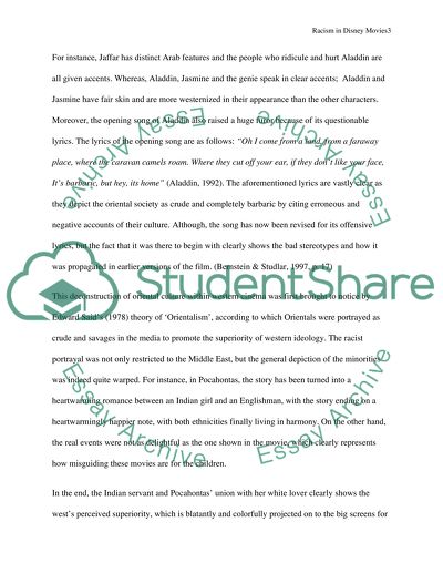 Racism in Disney Movies