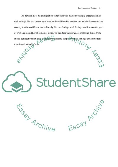 Mine Okubo and Immigration