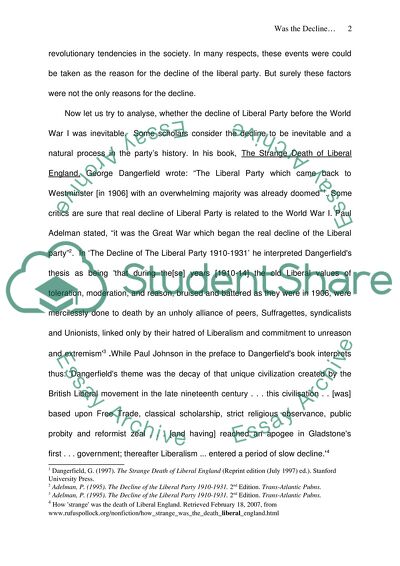 History of the Liberal Party of Great Britain