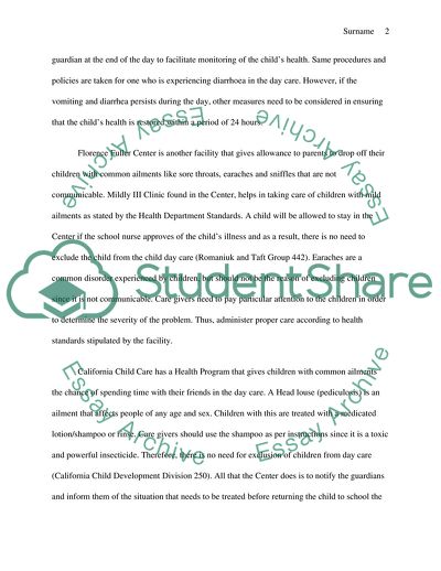 Childhood Ailments and Health Safety Measures