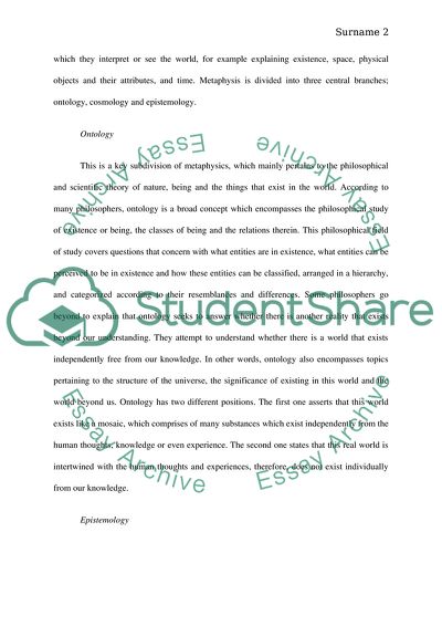 Unique and Special System of Philosophy