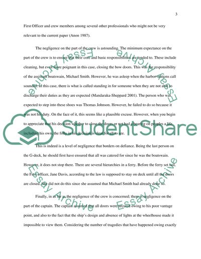 Analysis of case study