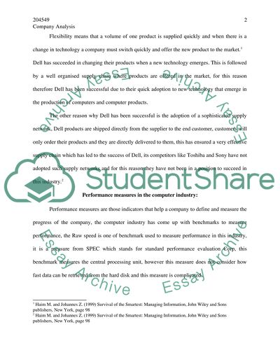 Company Analysis Paper