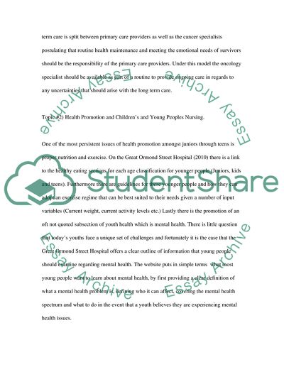 Childrens and Young Peoples Nursing