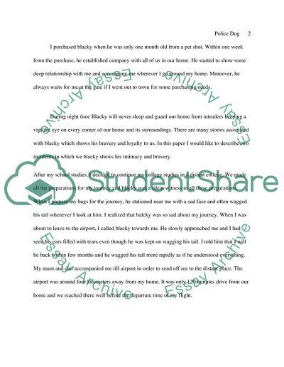 Story of Pet Dog Blacky