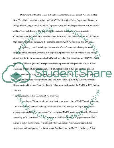 History of the New York Police Department