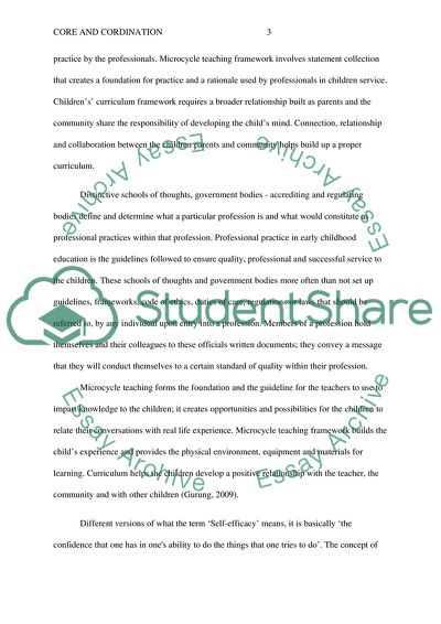 Core and Coordination of a Childs Brain