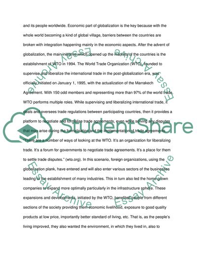 Research paper about world Trade organization (WTO) impact on environment