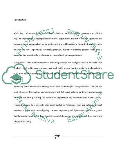 Characteristics of Marketing