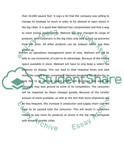 Wal-Mart goes smaller