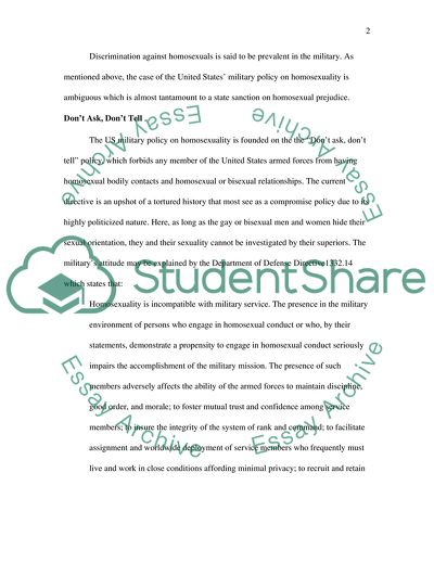 Stereotyped Homosexuals in the Military