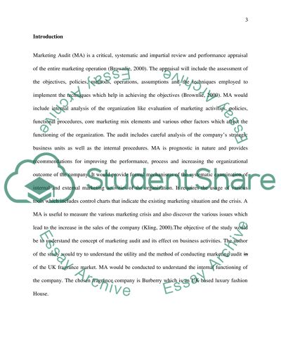 Undertaking a Market Audit