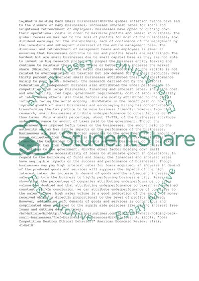 Whats Holding Back Small Businesses