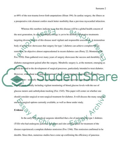 Treatments for Type 1 Diabetes Mellitus