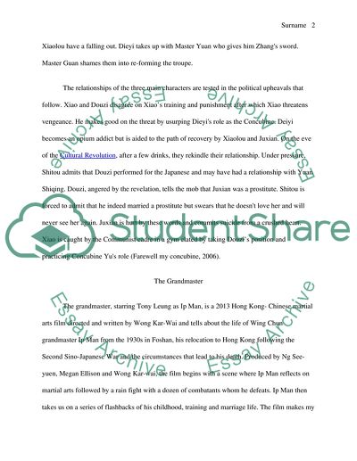 Select 2 or 3 even 4 movies to conduct a comparison