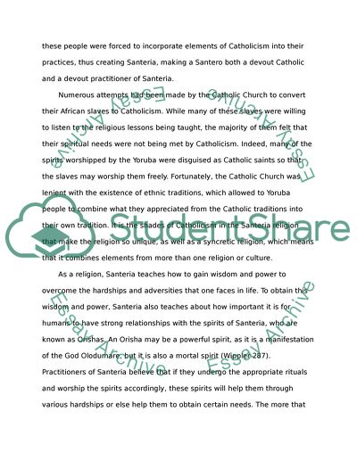 The Living Traditions of Santera