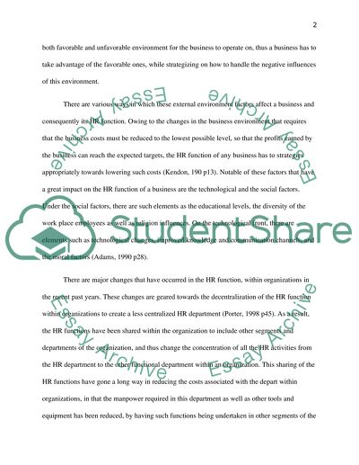 External Macro Environment