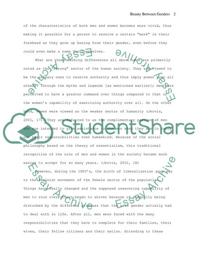 Beauty Between Men and Women