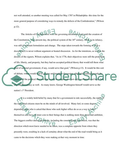 The Debate on the Presidency