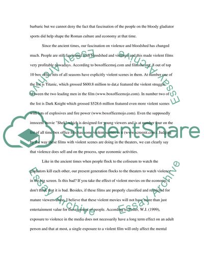 Media Affect on Violence in America