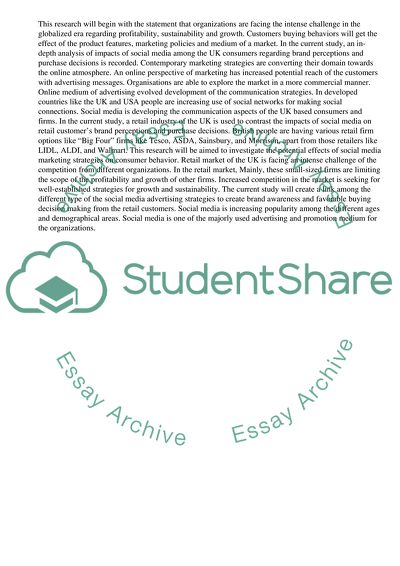 The impacts of Social Media on UK Consumers Brand Perceptions and Purchase Decisions