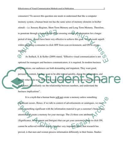 Effectiveness of Visual Communication Methods used in a Publication
