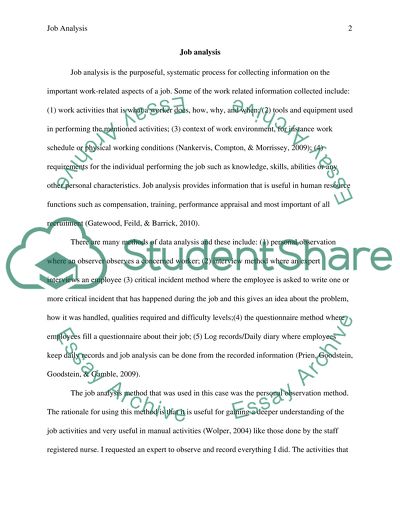 Job Analysis, Recruitment Plan, and Recruit Process