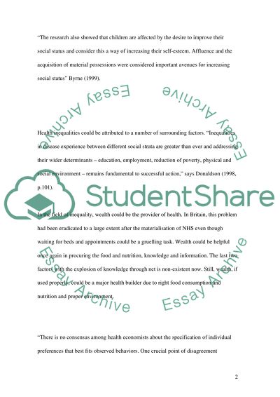 Does Wealthier mean Healthier