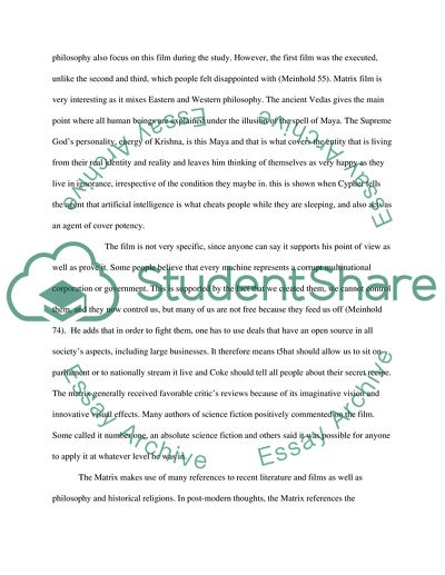 Matrix and Descartess Conclusions about the Dreaming
