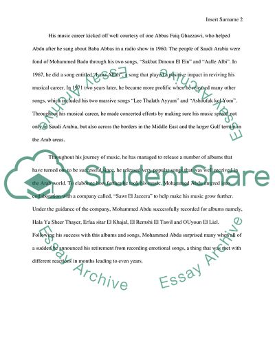 The Artist of Arabs: Mohammed Abdu