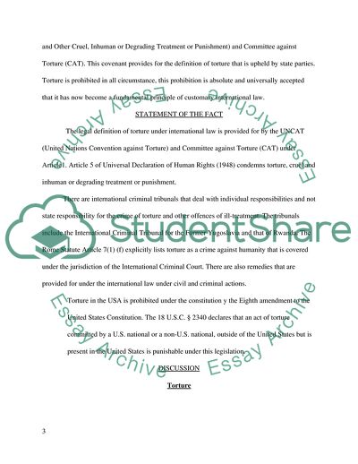 Remedies for Torture and International Law