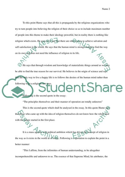 Philosophy of David Hume