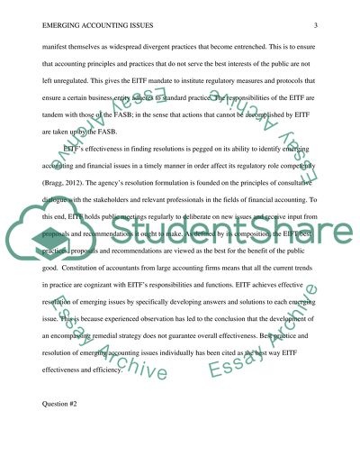 Application of Generally Accepted Accounting Principles