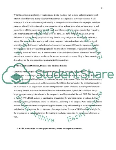 Newspaper Industry in the Developed Economies