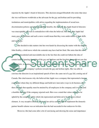 Biography of an American Public Activist Elizabeth Birch