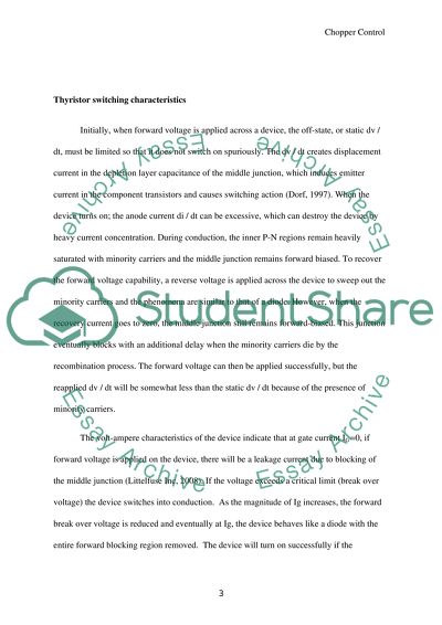 Thyristor or Silicon Controlled Rectifiers