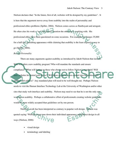 Jakob Nielsen: the Contrary View