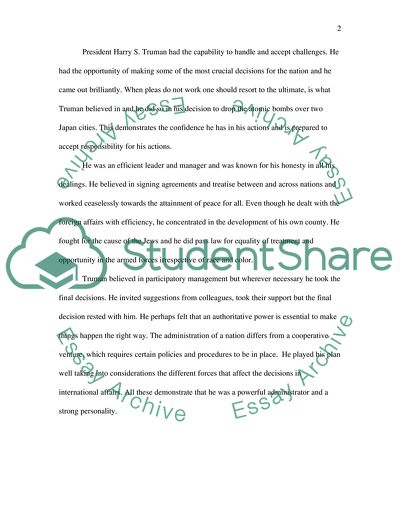 Franklin D. Roosevelt a Man of Determination