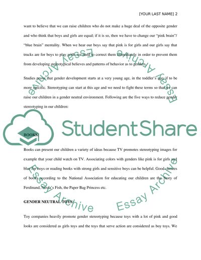 Dangers of Gender Stereotyping